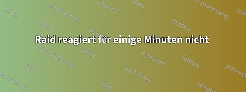 Raid reagiert für einige Minuten nicht