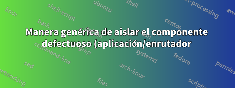 Manera genérica de aislar el componente defectuoso (aplicación/enrutador) en el reenvío de puerto UPnP que no funciona