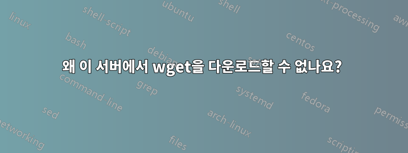 왜 이 서버에서 wget을 다운로드할 수 없나요?