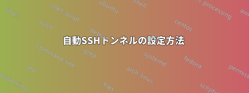 自動SSHトンネルの設定方法