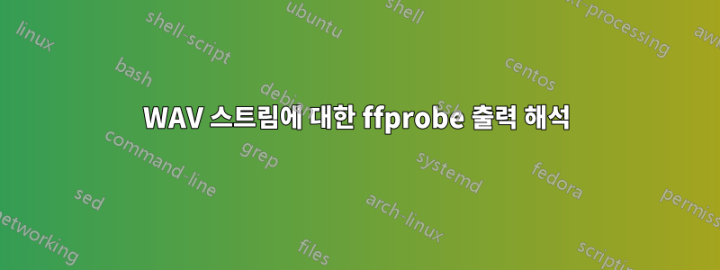 WAV 스트림에 대한 ffprobe 출력 해석