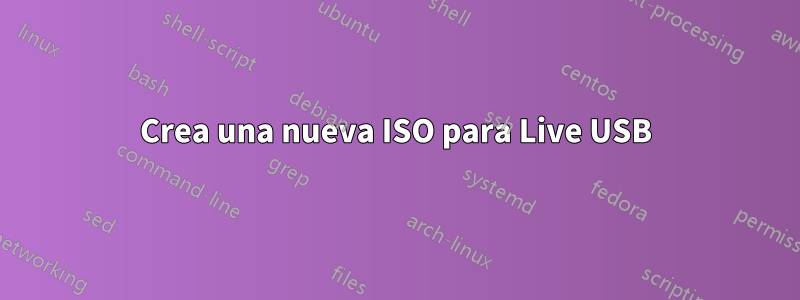 Crea una nueva ISO para Live USB