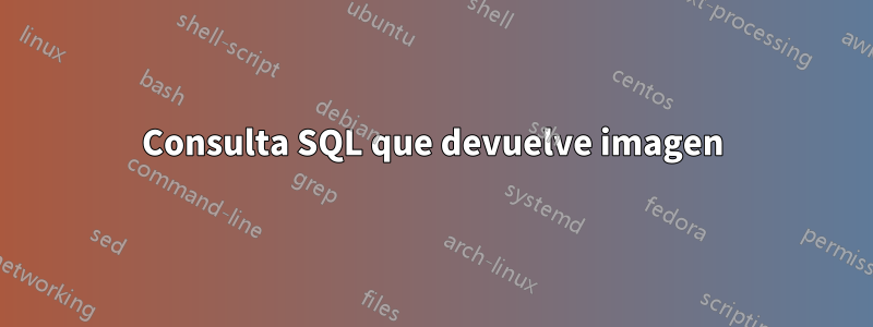 Consulta SQL que devuelve imagen