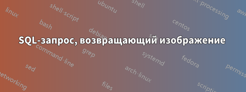 SQL-запрос, возвращающий изображение