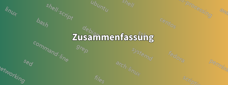 Zusammenfassung