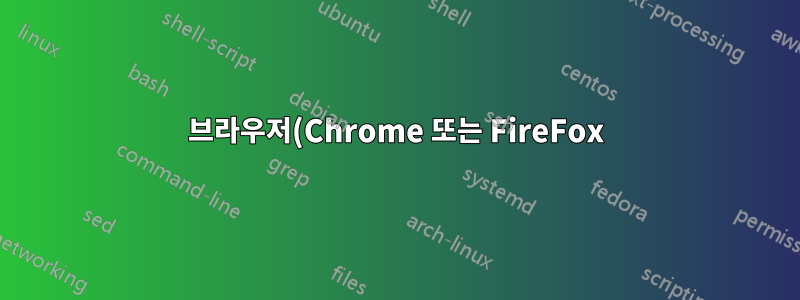 브라우저(Chrome 또는 FireFox)가 특정 네트워크 인터페이스를 사용하도록 강제