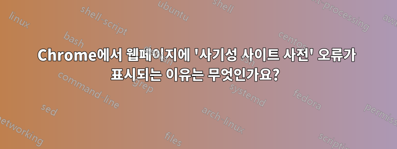 Chrome에서 웹페이지에 '사기성 사이트 사전' 오류가 표시되는 이유는 무엇인가요? 