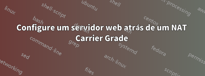 Configure um servidor web atrás de um NAT Carrier Grade