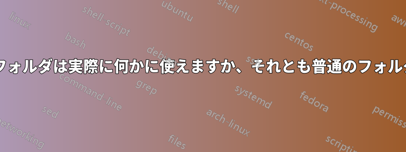 私の音楽フォルダは実際に何かに使えますか、それとも普通のフォルダですか?