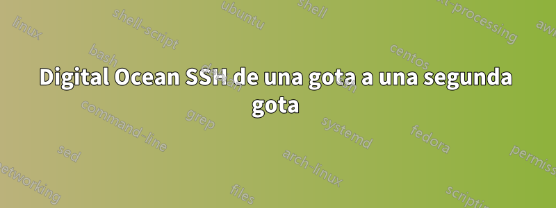 Digital Ocean SSH de una gota a una segunda gota