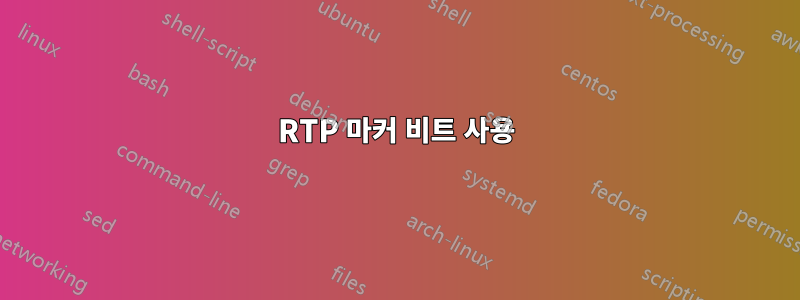 RTP 마커 비트 사용