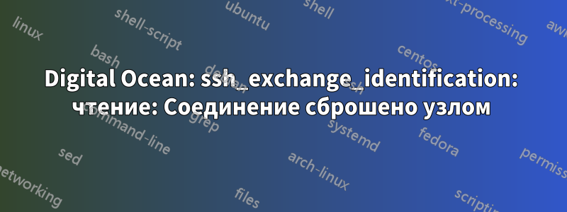 Digital Ocean: ssh_exchange_identification: чтение: Соединение сброшено узлом