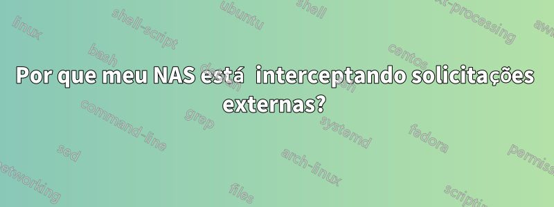 Por que meu NAS está interceptando solicitações externas?