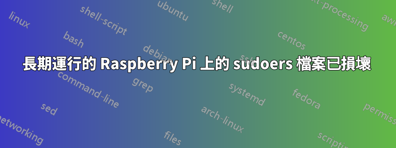 長期運行的 Raspberry Pi 上的 sudoers 檔案已損壞