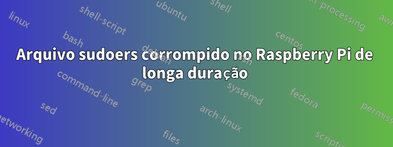 Arquivo sudoers corrompido no Raspberry Pi de longa duração