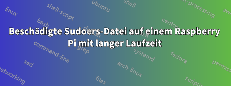 Beschädigte Sudoers-Datei auf einem Raspberry Pi mit langer Laufzeit