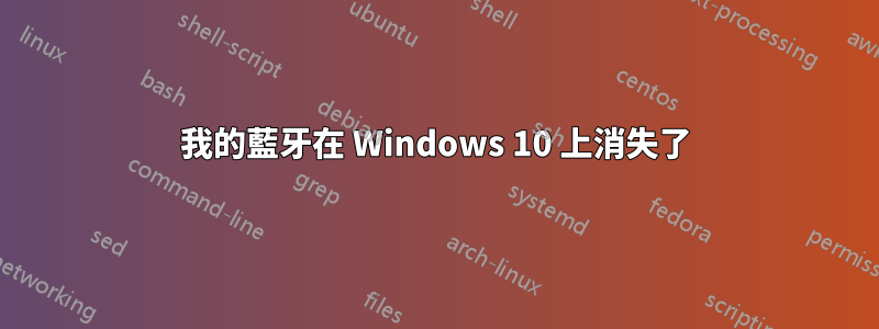 我的藍牙在 Windows 10 上消失了