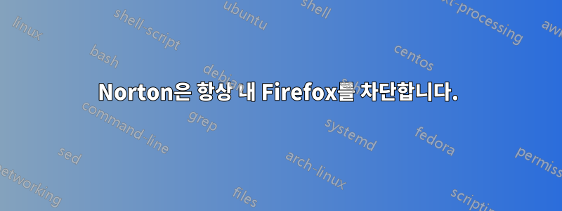 Norton은 항상 내 Firefox를 차단합니다.