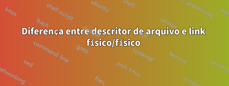 Diferença entre descritor de arquivo e link físico/físico
