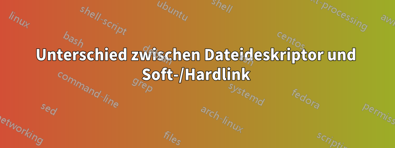 Unterschied zwischen Dateideskriptor und Soft-/Hardlink