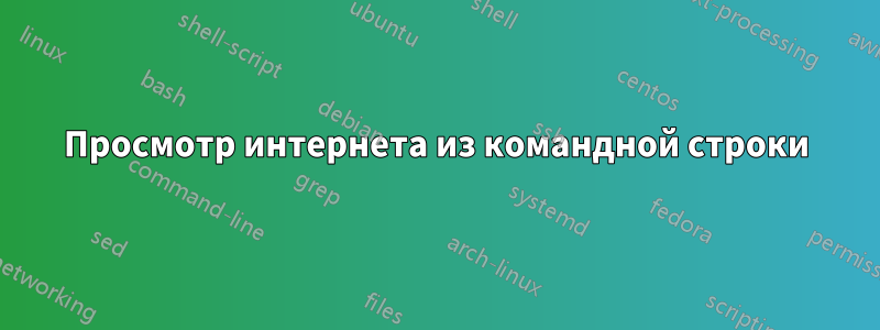 Просмотр интернета из командной строки