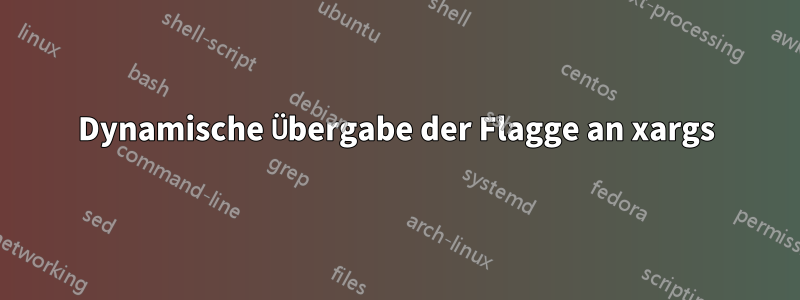 Dynamische Übergabe der Flagge an xargs