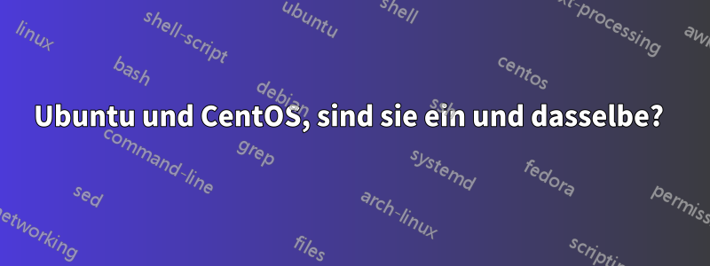 Ubuntu und CentOS, sind sie ein und dasselbe? 