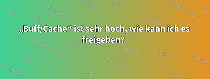 „Buff/Cache“ ist sehr hoch, wie kann ich es freigeben? 