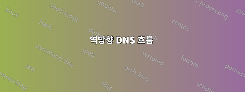 역방향 DNS 흐름