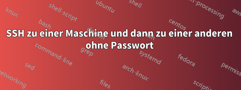 SSH zu einer Maschine und dann zu einer anderen ohne Passwort