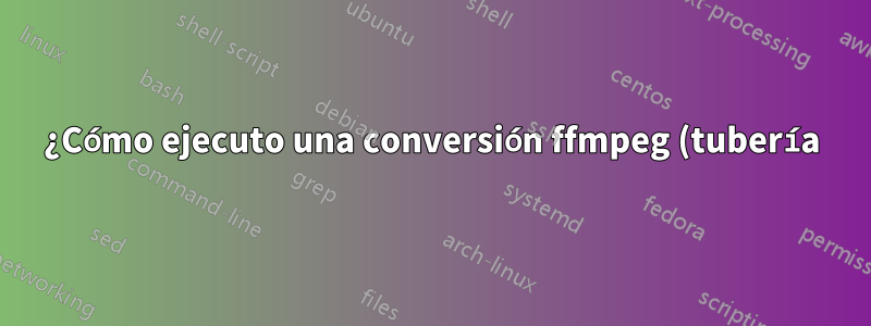 ¿Cómo ejecuto una conversión ffmpeg (tubería) sobre la marcha en paralelo?