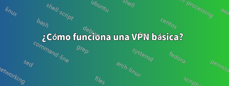 ¿Cómo funciona una VPN básica? 