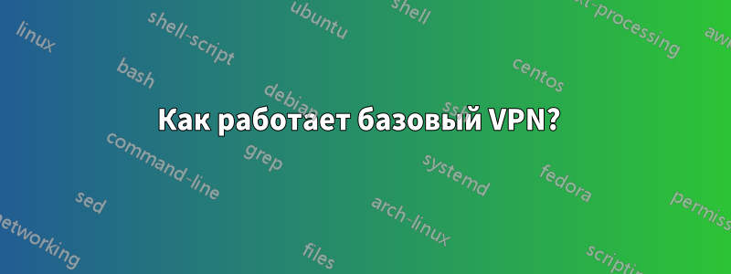 Как работает базовый VPN? 