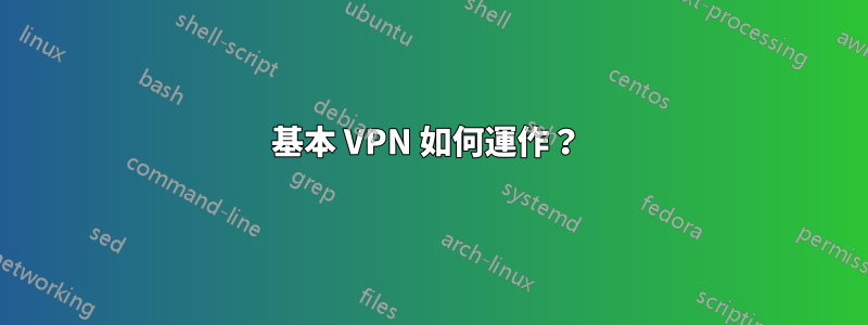 基本 VPN 如何運作？ 