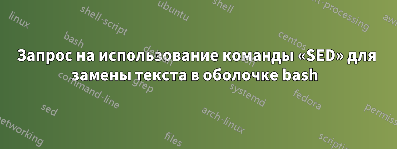 Запрос на использование команды «SED» для замены текста в оболочке bash 