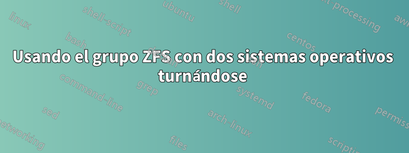 Usando el grupo ZFS con dos sistemas operativos turnándose