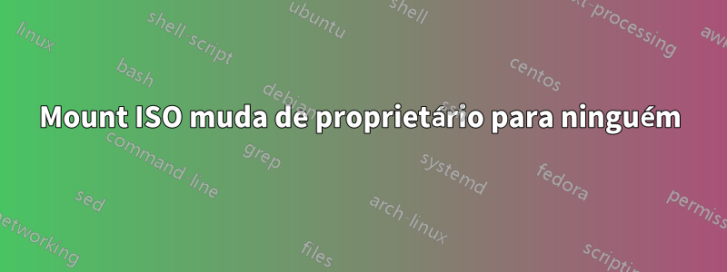 Mount ISO muda de proprietário para ninguém