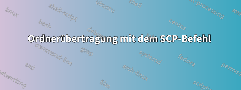 Ordnerübertragung mit dem SCP-Befehl