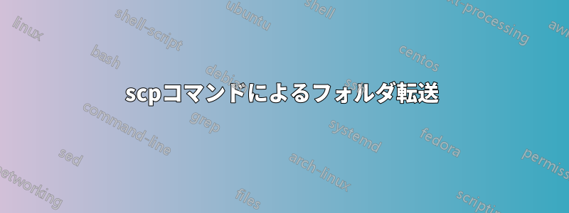 scpコマンドによるフォルダ転送