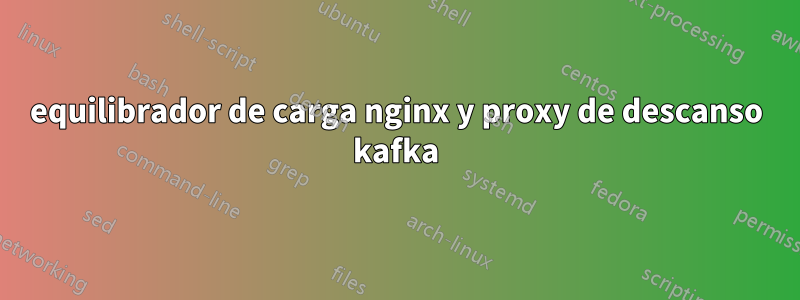 equilibrador de carga nginx y proxy de descanso kafka