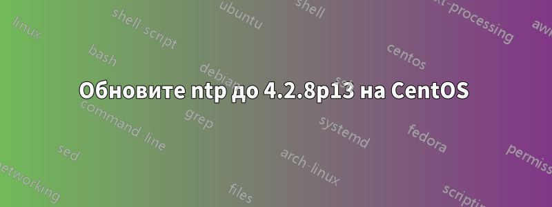 Обновите ntp до 4.2.8p13 на CentOS