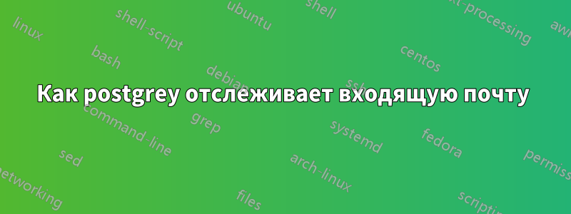 Как postgrey отслеживает входящую почту