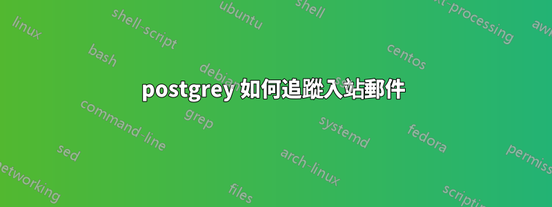 postgrey 如何追蹤入站郵件