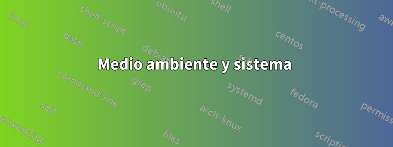 Medio ambiente y sistema