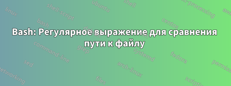 Bash: Регулярное выражение для сравнения пути к файлу