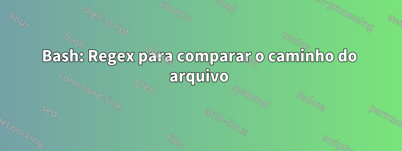 Bash: Regex para comparar o caminho do arquivo