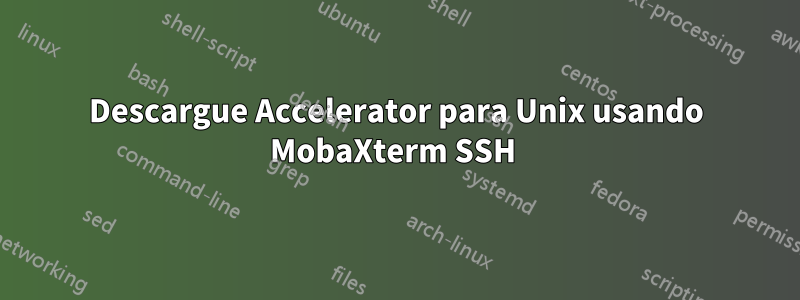 Descargue Accelerator para Unix usando MobaXterm SSH 