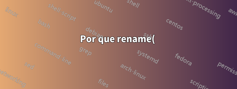 Por que rename() demora mais quando fsync() é chamado primeiro?