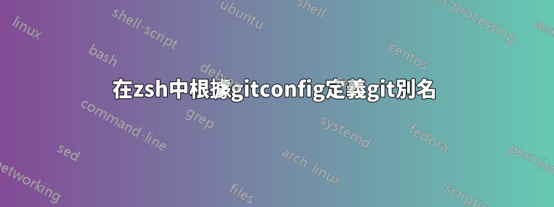 在zsh中根據gitconfig定義git別名