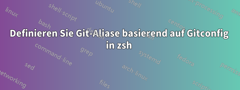 Definieren Sie Git-Aliase basierend auf Gitconfig in zsh